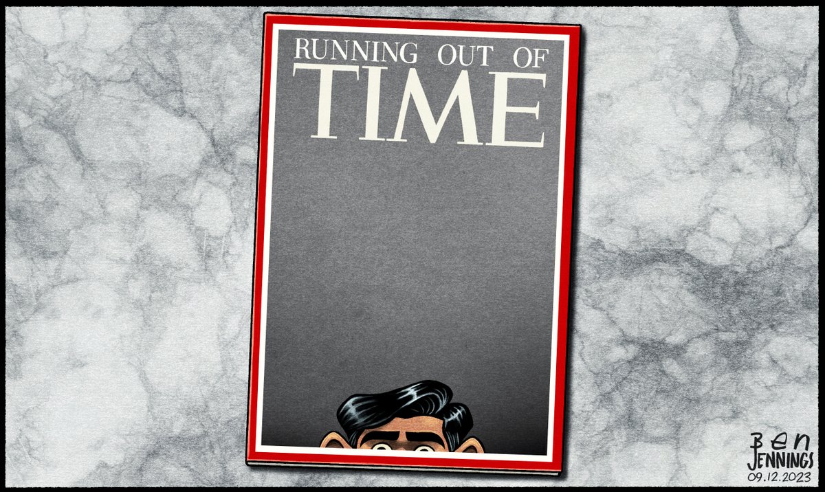 This weekend's @theipaper cartoon

#RishiSunak #ToryChaos #TIMEPersonOfTheYear #TimeMagazine
