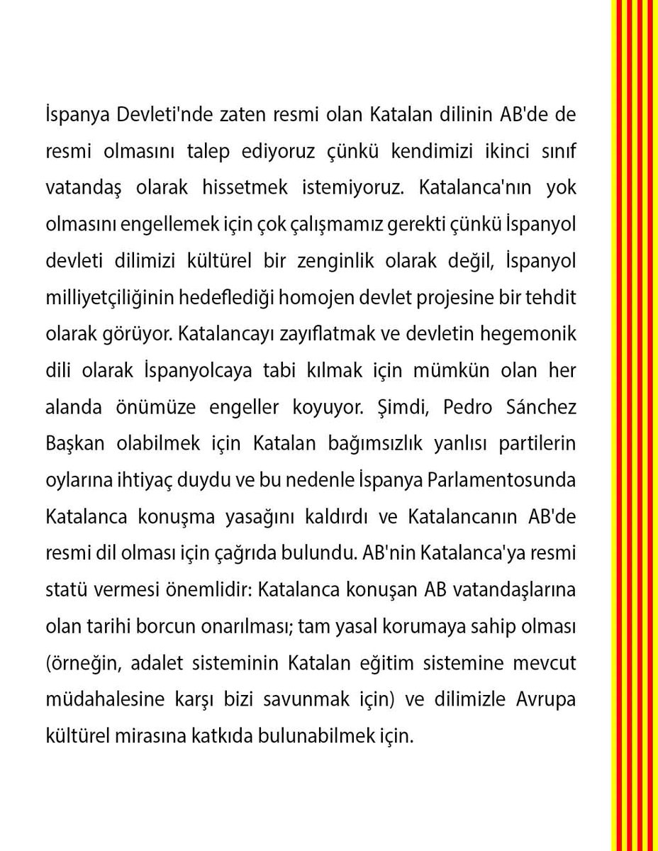 TimbalersPelCat's tweet image. 23/29
🇨🇾 XIPRE
12-12-2023, Συμβούλιο της Ευρώπης:
#SayYes #CatalanOfficialEU
Εμείς οι Καταλανοί θέλουμε να είμαστε πολίτες της ΕΕ με τη δική μας γλώσσα.
@Christodulides @AnnitaDemetriou @letymbiotis @CYpresidency @CyprusMFA @CKombos @TheodorosGotsis