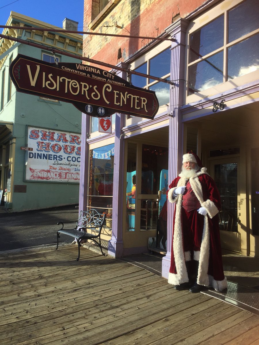 VirginiaCity's tweet photo. Capture the magic of Christmas on the Comstock! Swing by the Virginia City Visitor's Center for a jolly good time with Santa Claus himself. Picture-perfect memories await! 🎄 #OnlyInVC

Find Santa's visit dates and times by visiting: https://t.co/RNJzevBQ0R https://t.co/zySGETElyH