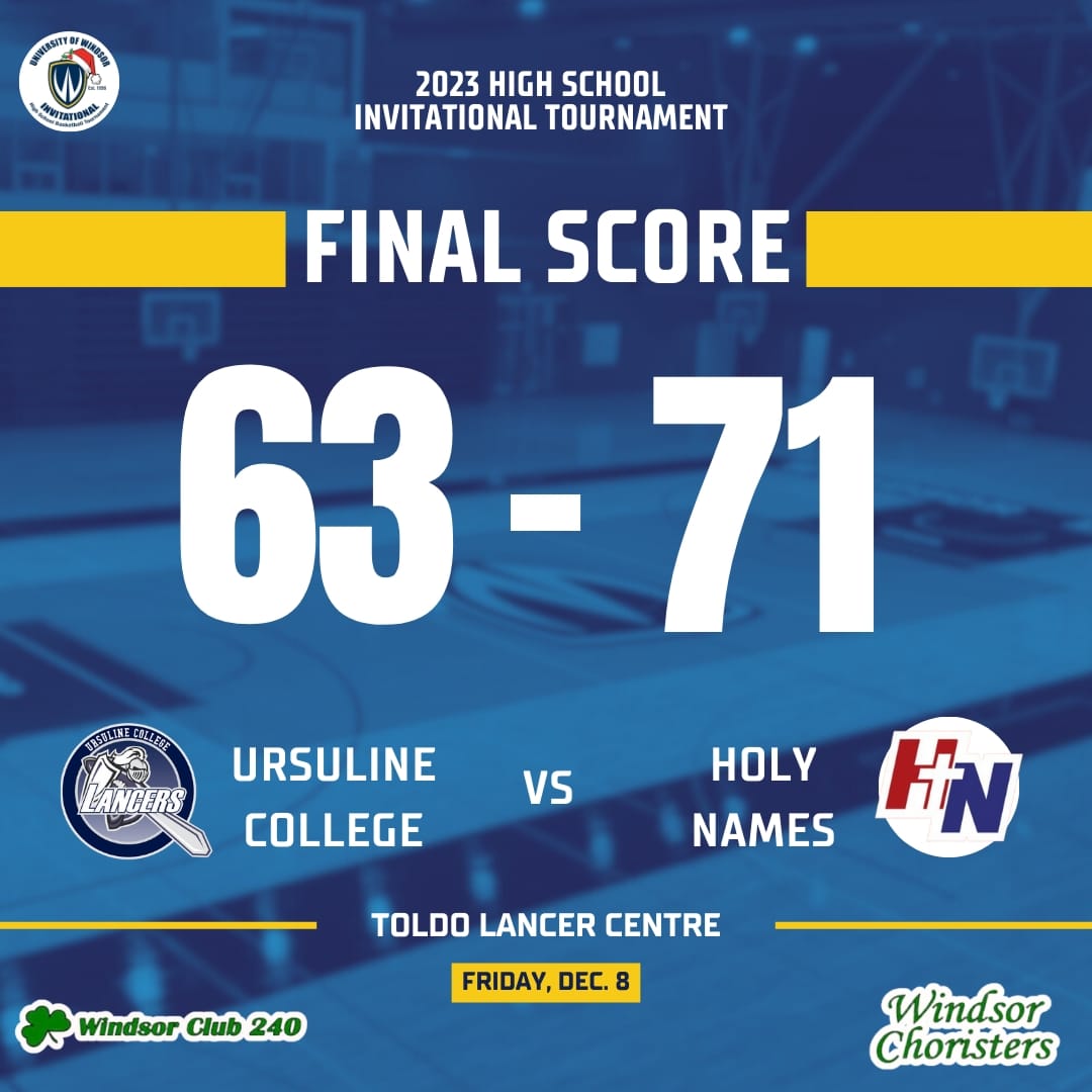 UofWHSBball's tweet photo. Final score for Pool B.

Holy Names wins 71-63

LEAD SCORES:
🏀 Ursuline:
#11 - Isiah Dunlop: 20 PTS
🏀 Holy Names:
#04 - Austin Brown: 18 PTS https://t.co/KhVHGp2gBY