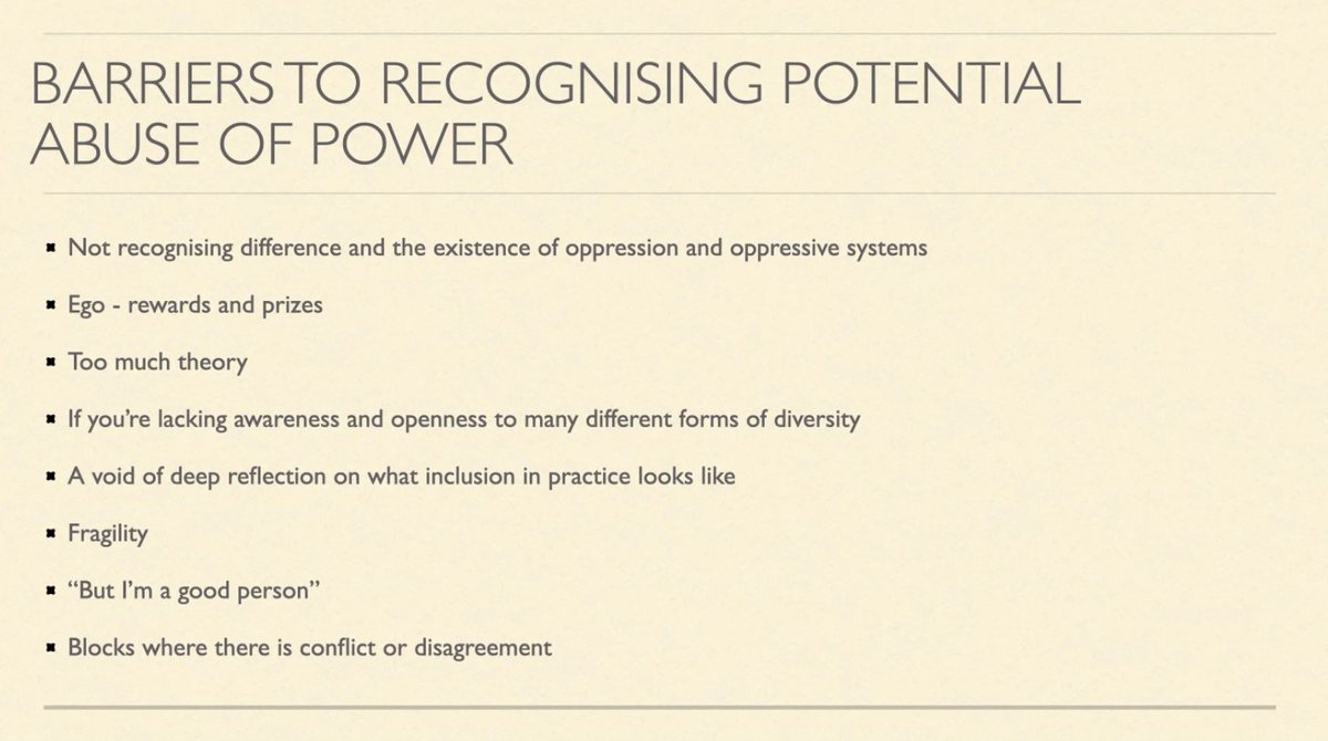 TaSC Network (@tascnetwork) on Twitter photo Barriers to recognising potential abuse of power via <a href="/cazbinny/">Caz Binstead - “More Connection, More Reflection”</a> now
#TaSCNetwork Barriers to recognising potential abuse of power via <a href="/cazbinny/">Caz Binstead - “More Connection, More Reflection”</a> now
#TaSCNetwork