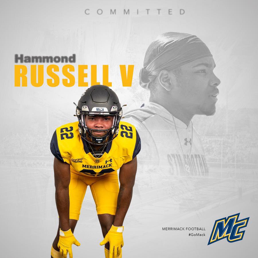 HammondRussell5's tweet image. First I wanna thank God for leading me down this path . Second I wanna thank all the coaches that recruited me through this process . With that being said I’m 1000% committed to Merrimack college go warriors .