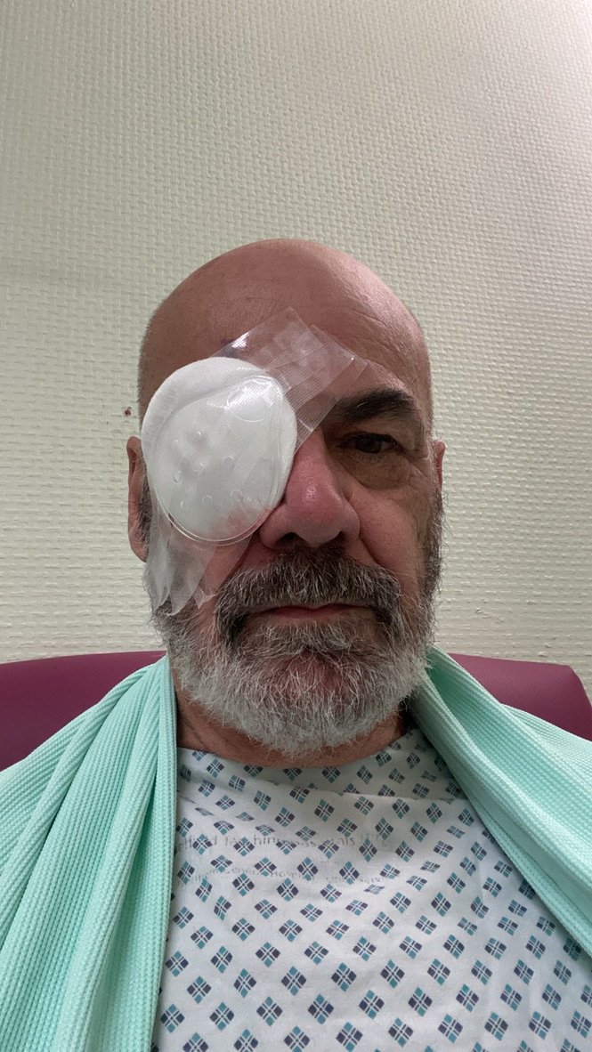 A few weeks ago I had a frightening time with some migrants. They took me into a theatre, one of them administered drops to freeze my eye, one of them plunged instruments into my eye and whirled them around whilst I watched, helpless, and one of them held my hand during the whole
