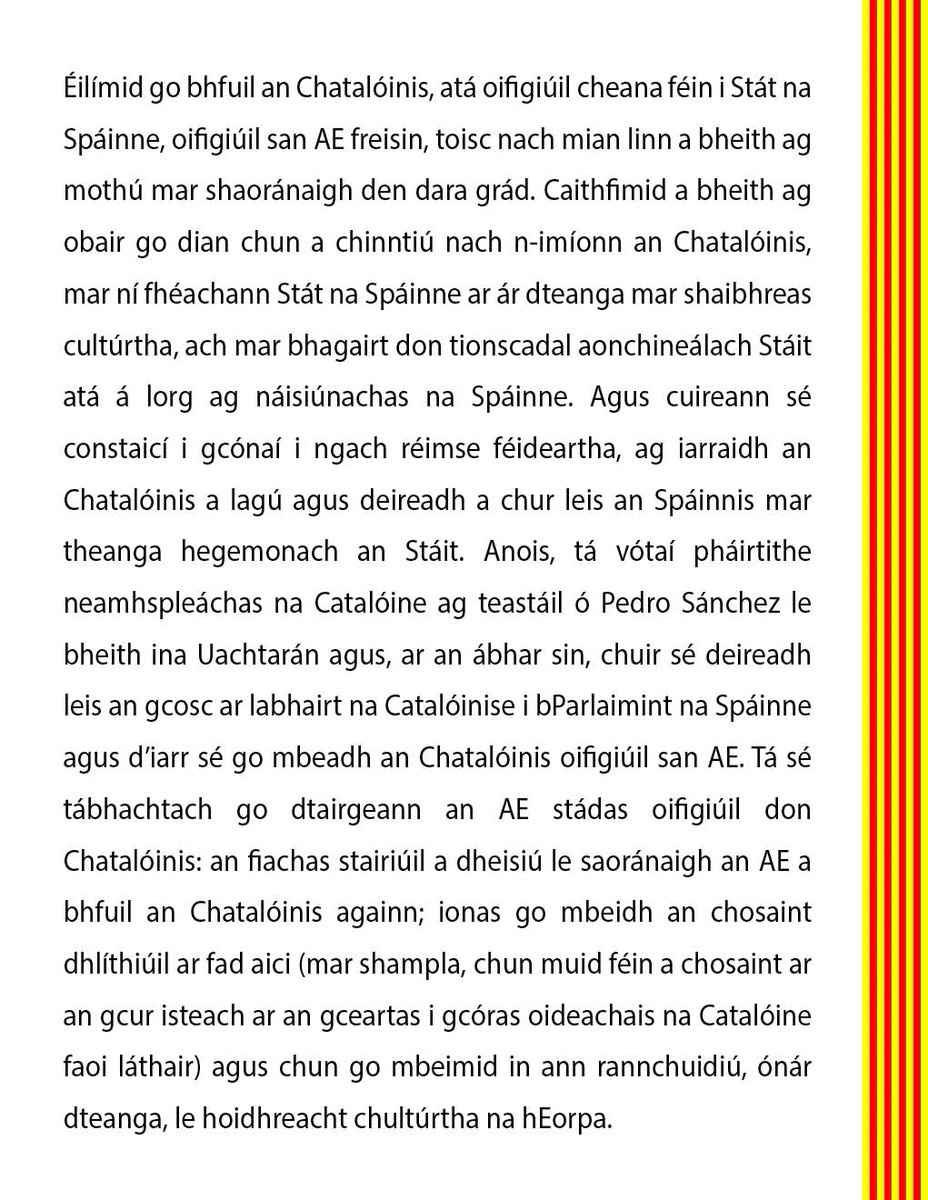 TimbalersPelCat's tweet image. 26/29
🇮🇪 IRLANDA
12-12-2023, Comhairle na hEorpa:
#SayYes #CatalanOfficialEU
Tá Catalóinis ag iarraidh a bheith ina saoránaigh den AE lenár dteanga.
@LeoVaradkar @PresidentIRL @dfatirl @MichealMartinTD @peterburkefg @IrelandRepBru