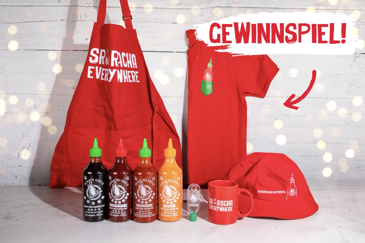An alle Sriracha-Liebhaber 📢

Möchtet ihr dieses Flying Goose-Paket in die Hände bekommen?
Einfach FOLGEN + RT, um eine Chance auf den #GEWINN zu haben

Es gelten die AGB: bit.ly/FG-Twitter-DE
