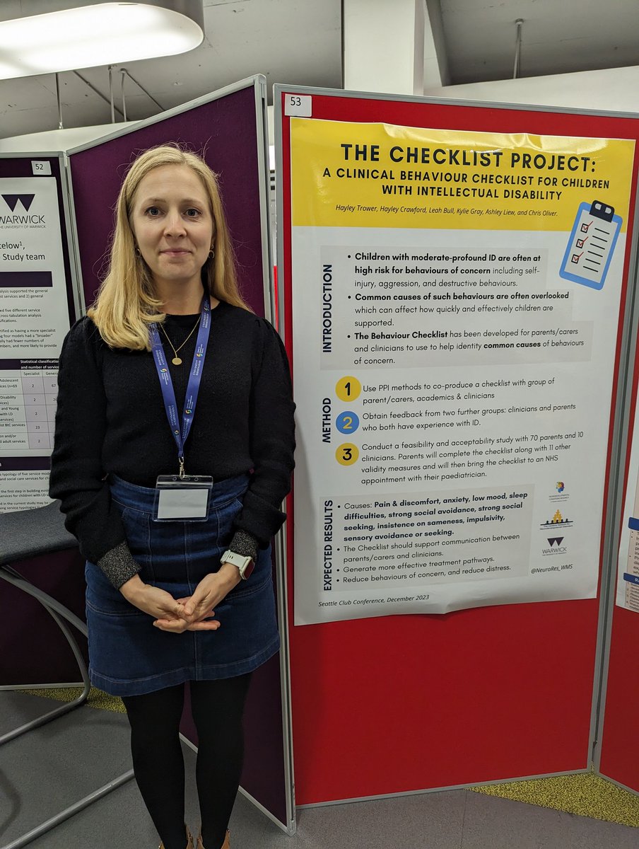 Had a fabulous time meeting some fascinating people and talking about the Checklist Project at the #SeattleClub2023 conference. #Intellectualdisability #geneticsyndromes @NeuroRes_WMS @warwickmed