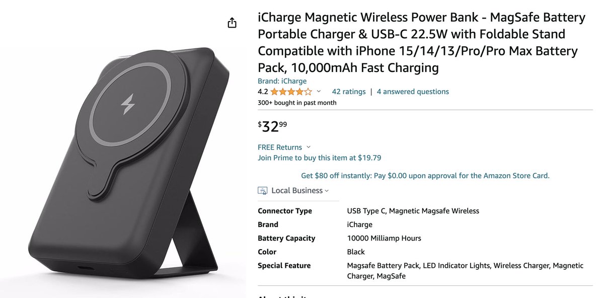 When you are on the GO Traveling... You need iCharge®. Snap on. Charge Fast. iCharge®

Buy official iCharge® Magsafe Wireless Battery Packs on Amazon Prime, while supplies last

#iCharge #Apple #Magsafe #magneticbatterypack #powerbank #charger #Friday #Cyberdeals #onsale #Prime