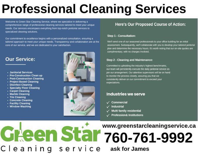 TVYouCANADA's tweet photo. With 20+ years of industry experience, we have established ourselves as a leading cleaning service provider in Alberta. Green Star Cleaning Services https://t.co/LvW0QXQbjv
#yeg #edmonton #strathco #shpk #t8n #fortsask #nisku #leduc #sprucegrove #stonyplain https://t.co/lp7p3fA4sy