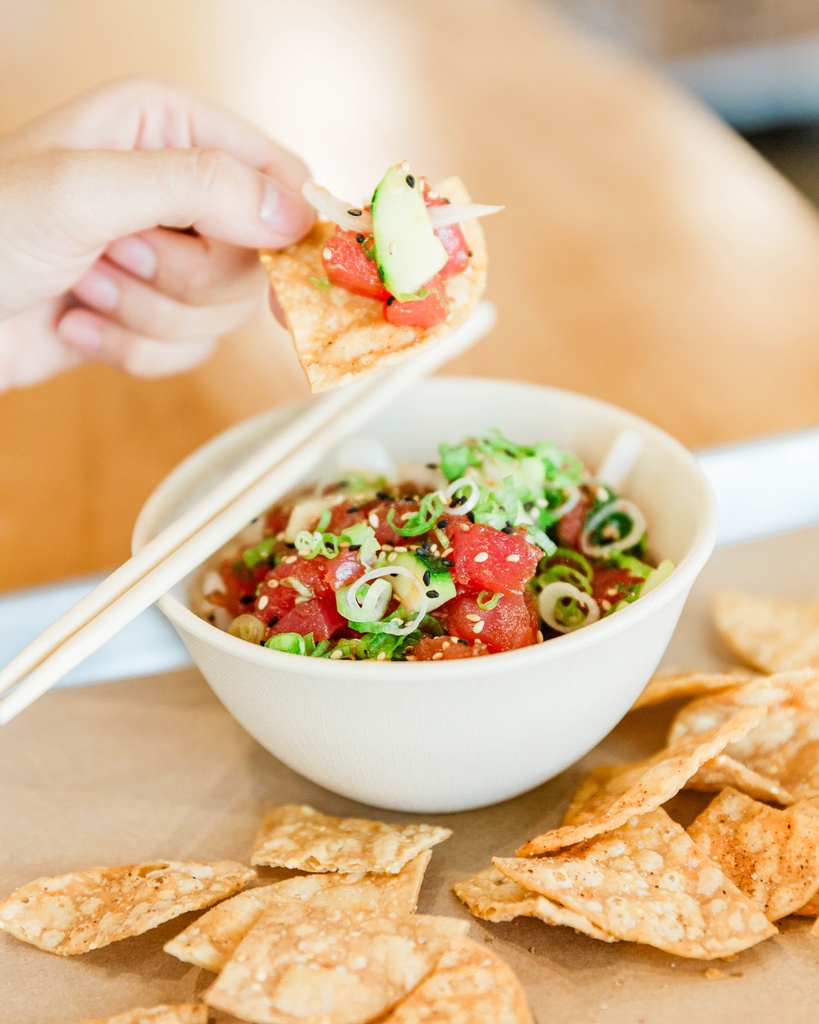 These chips from <a href="/cochinitaco/">Cochinita & co.</a> are seriously addicting...⁠
⁠
A robust corn tortilla chip beautifully coated in 7 different chillies and spices is the perfect vehicle for fresh poké⁠
⁠
-⁠
⁠
#pokebowl #healthyfood #thingstodoinhouston #poke #htxeats #pokenachos