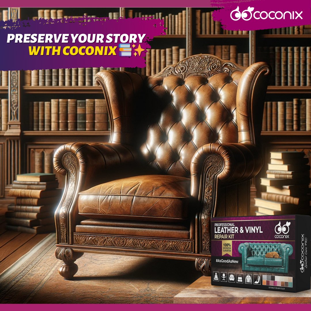 Enhance your home with well-maintained furniture that tells a story of care. Use Coconix Repair Kits to preserve your beloved pieces, keeping their history and charm alive for generations. 📚🛋️ #FurnitureCare #CoconixMagic