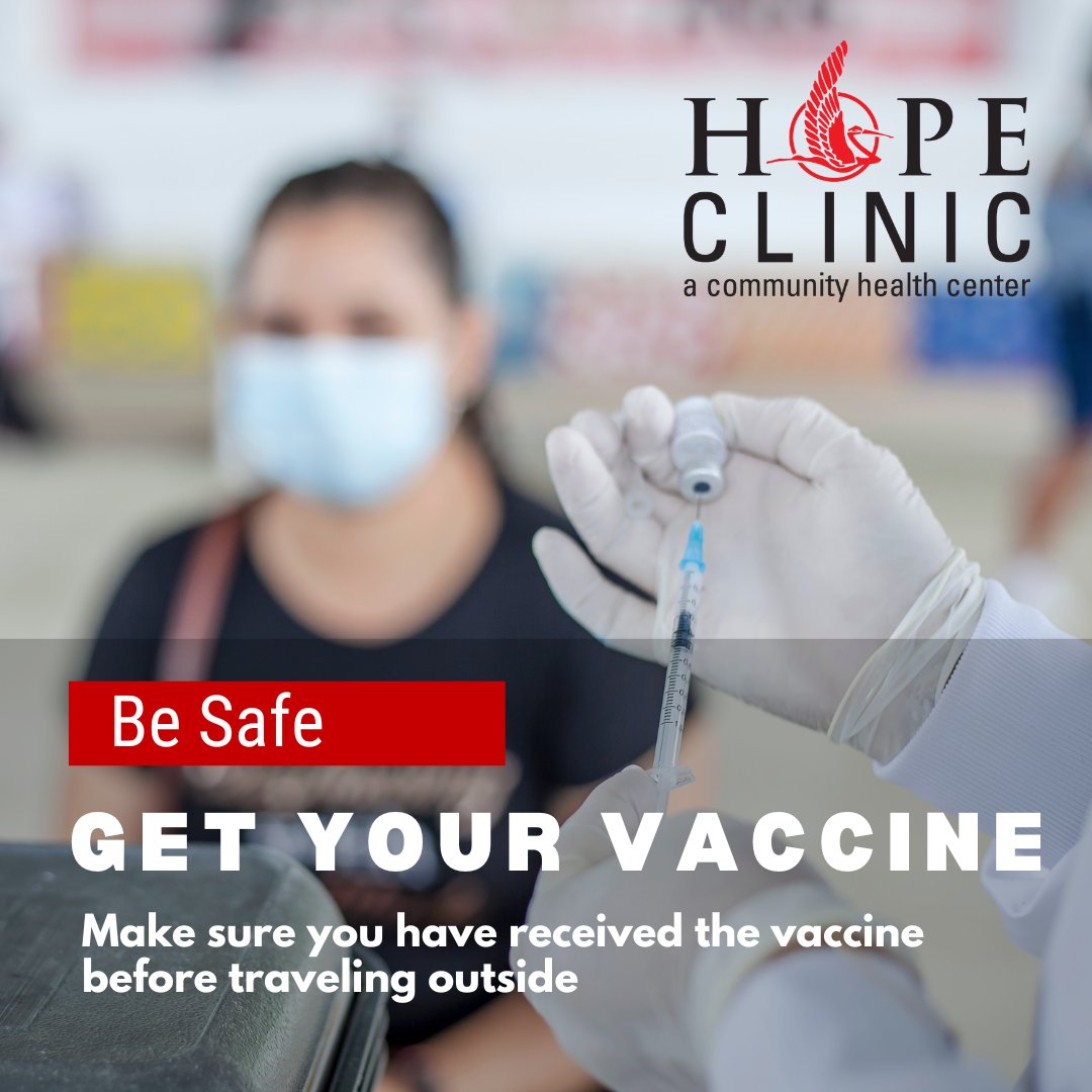 🌍✈️ Planning a trip? Don't forget to prioritize your health! Get your flu vaccine on time at HOPE Clinic. 🌟 Convenient walk-ins or schedule an appointment – we've got you covered! 🏥💉 #TravelHealthy #StayProtected #FluVaccine #HOPEClinic #HealthFirst