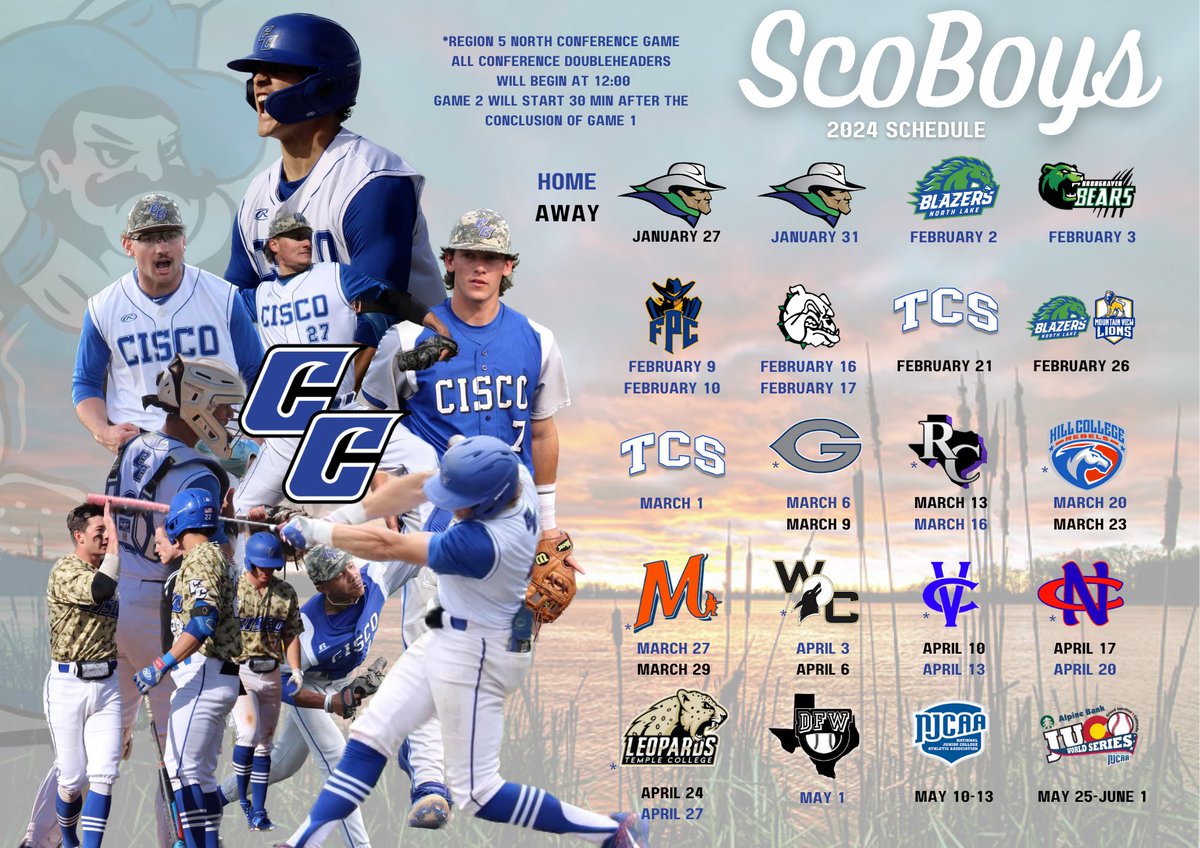 Mark your calendars, our schedule is officially here! 📅 

Come out and support the Wranglers’ quest for a 3rd trip to Grand Junction‼️ #ScoBoys