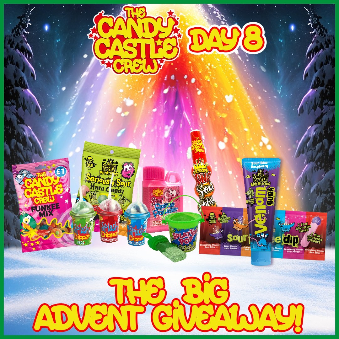 Day 8: Today’s Sweet Treat Reveal! 🍫

It's Day 8 of our sweet journey! Today's treat is our Sour Funkee Dip. Don’t forget to like, share, and swipe to see the growing collection you could win! 🎄

#TheCandyCastleCrew #Advent #Giveaway

Follow Us: instagram.com/candycastlecre…