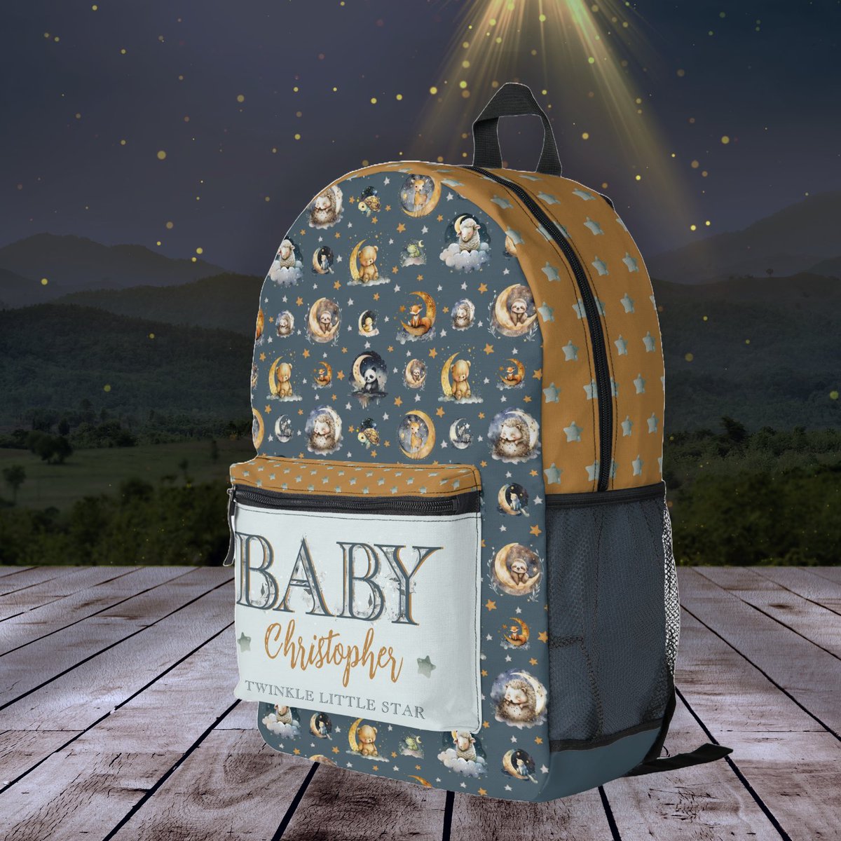 Holiday_Hearts's tweet photo. NEW Product to our shop -- Custom Backpacks!  

https://t.co/Sr6T0wpISe
#babybag #diaperbag #babybackpack #baby #monogrammed #name #twinklelittlestar #starpattern #animals #deer #teddybear #fox #sloth #porcupine #turtle #frog #zebra #lamb #watercolor #patternedbags #zazzlemade https://t.co/zc9PvL2mbx