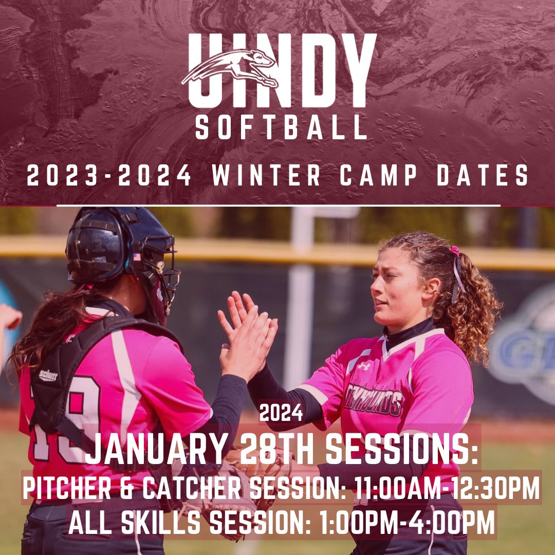 Thank you to all of the campers who attended our November camp! We have another camp after the New Year on January 28th! Sign up to secure your spot for our last camp of the winter. 

uindysoftballcamp.totalcamps.com/About%20Us?fbc…

#ONEHOUND 🤘🏼🐾