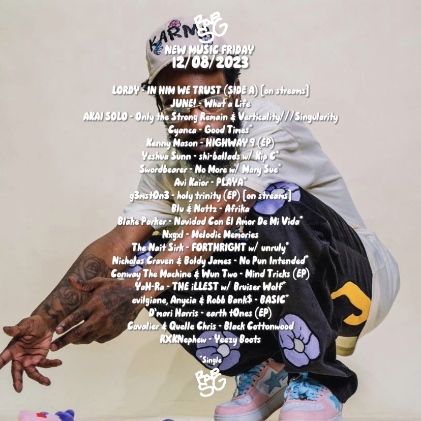 RAPSURVIVALGUIDE’S NEW MUSIC FRIDAY: 12/08/2023