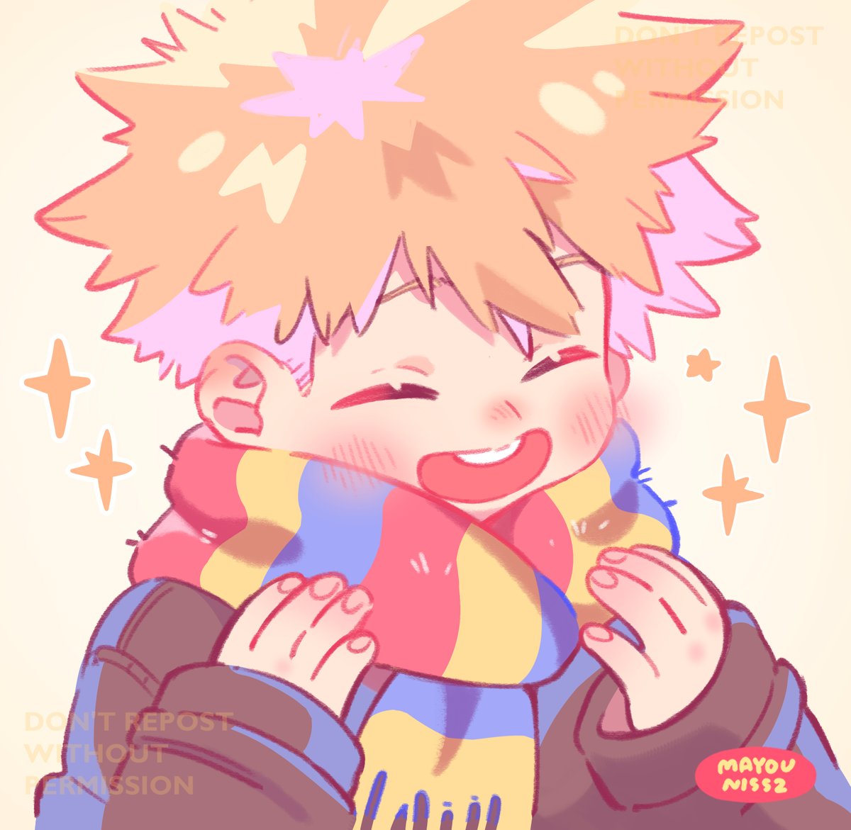 dumplinggg🤏🧡
He loves to wear his bf's scarf!