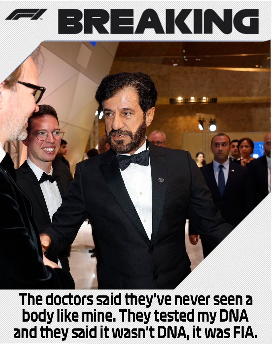 bucnastyf1's tweet photo. BREAKING : Ben Sulayem on his miraculous recovery from concussion  🔥🙏 https://t.co/027YIZgZbp