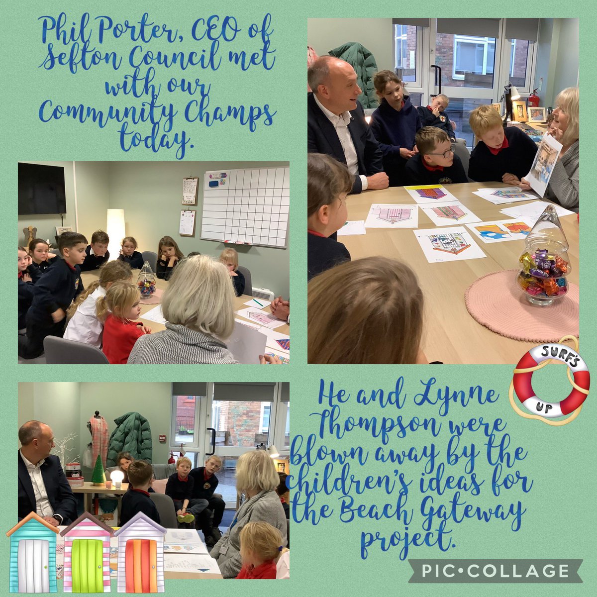 AinsdaleStJohns's tweet photo. Thank you to Phil Porter, CEO of @seftoncouncil for meeting with our #ASJAmbassador community champs today to discuss their ideas about the Beach Gateway project #ASJWay #Aspire https://t.co/e6H7OQRXn7