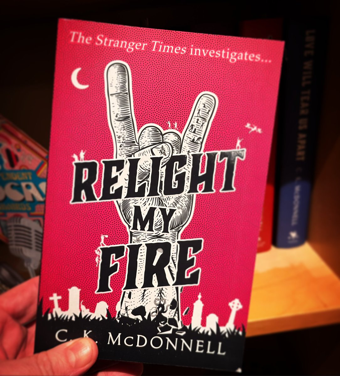 markstay's tweet photo. Iโve been visited by the book fairy today! Very excited to get an advanced ready copy of @Caimhโs next Stranger Times novel!! #strangertimes #ckmcdonnell #caimhmcdonnell https://t.co/yZtse1QBrq