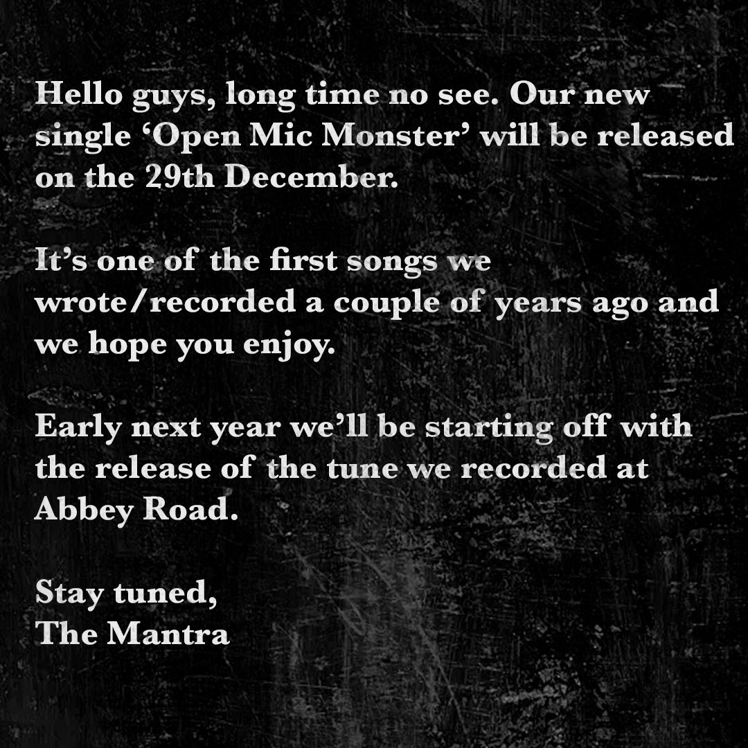 𝐓𝐇𝐄 𝐌𝐀𝐍𝐓𝐑𝐀 (@_themantra) on Twitter photo 