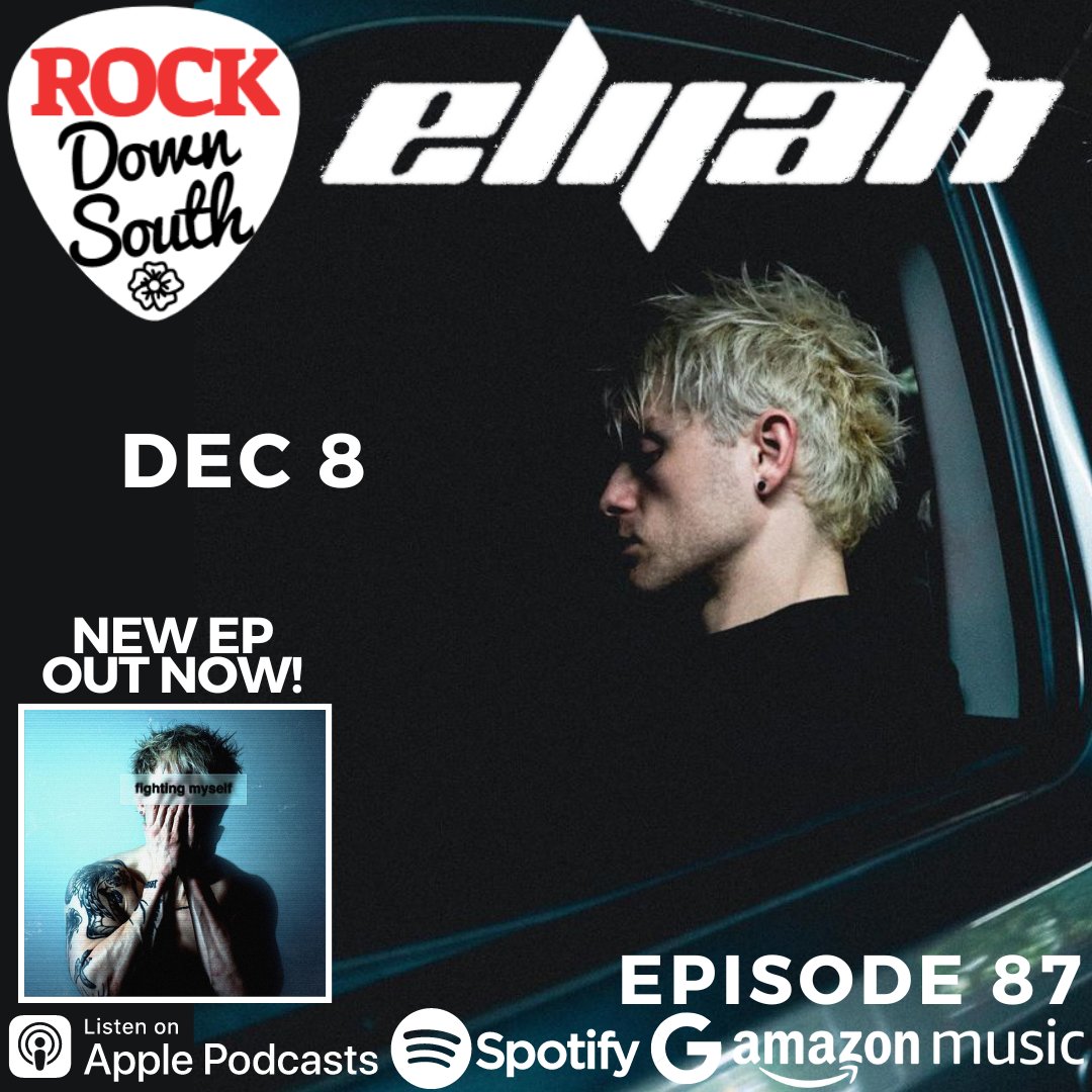 ROCKDOWNSOUTH's tweet photo. New episode with Elijah! We talk all about his brand new EP "Fighting Myself" and more!

#rockdownsouth #rock #rocknroll #newmusic #newalbum #playlist #spotify #musicnews #newmusicalert #listennow #rockalbum #hardrock #heavymetal #newrock #rockradio #newsong #activerock https://t.co/hD7KDLrSQm