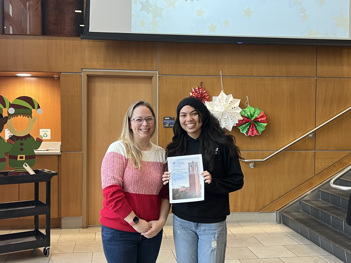 UFBME's tweet photo. UF BME Departmental Awards 🏆
Undergraduate Student Award of Excellence: Kathryn Kalouf &amp; Madeleine McCreary (not pictured) https://t.co/POUCreFqyk