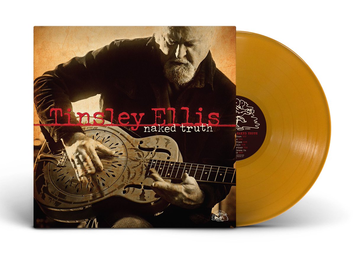 Announcing pre-sale for my first all-acoustic album “Naked Truth” on Gold Metallic Vinyl LP and also CD. Order now at tinsleyellis.com and receive autographed copies by Feb 9 release date.