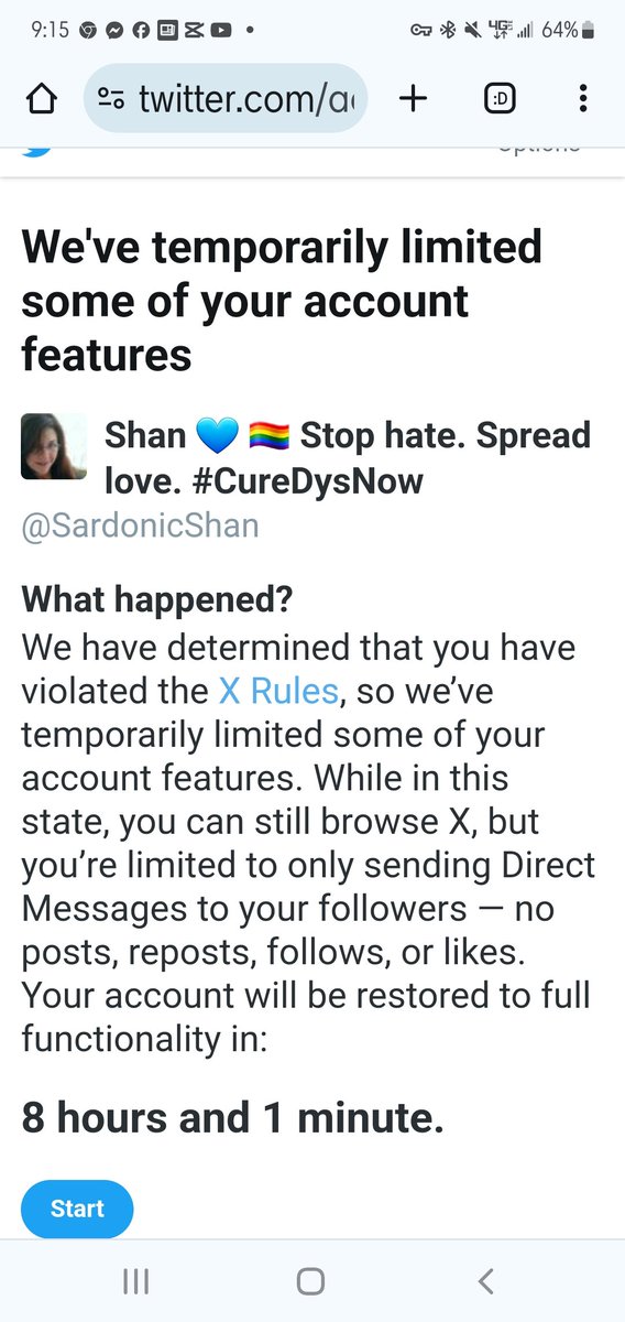 Although X/Twitter won't take down actual hate speech &amp; threats when reported, they locked my account yesterday for saying K. McCarthy should go sit on a spiky desert plant &amp; think about all the bad things he's brought upon the American people.

Curious, no? 1st ding on my acct.