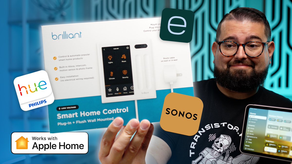 📺 It's the weekend, and that means it's time for smart home projects! Today's review: Brilliant Home Control panel, which integrates really well with Sonos.

Don't forget to subscribe because my Level Lock+ review is coming Sunday!

Watch here: youtu.be/KfEI_15Esok?si…