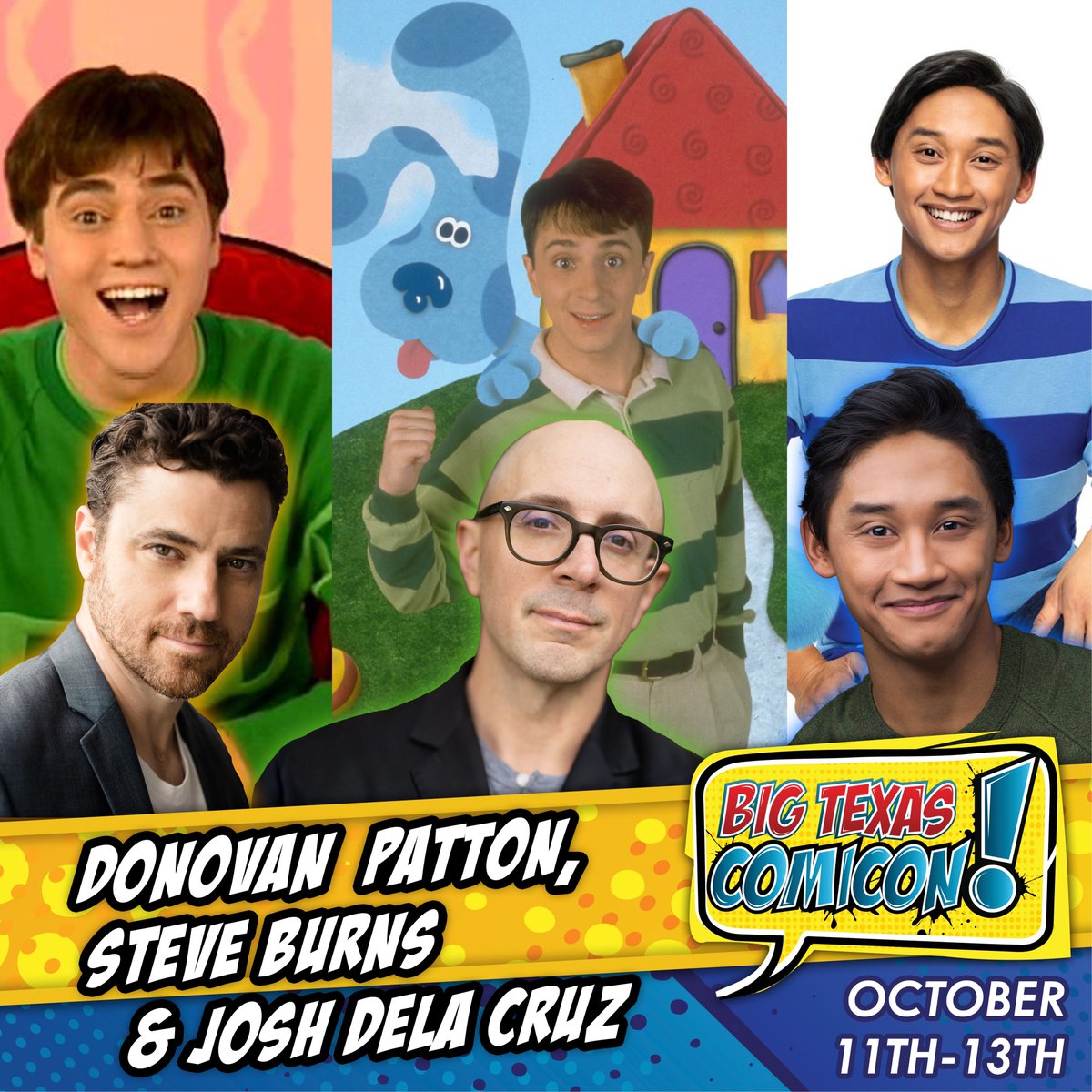 bigtexcon's tweet photo. Steve’s bringing more friends with him next October! 

Josh Dela Cruz and Donovan Patton join us October 11-13, 2024! https://t.co/i2Kcmf1MGs
