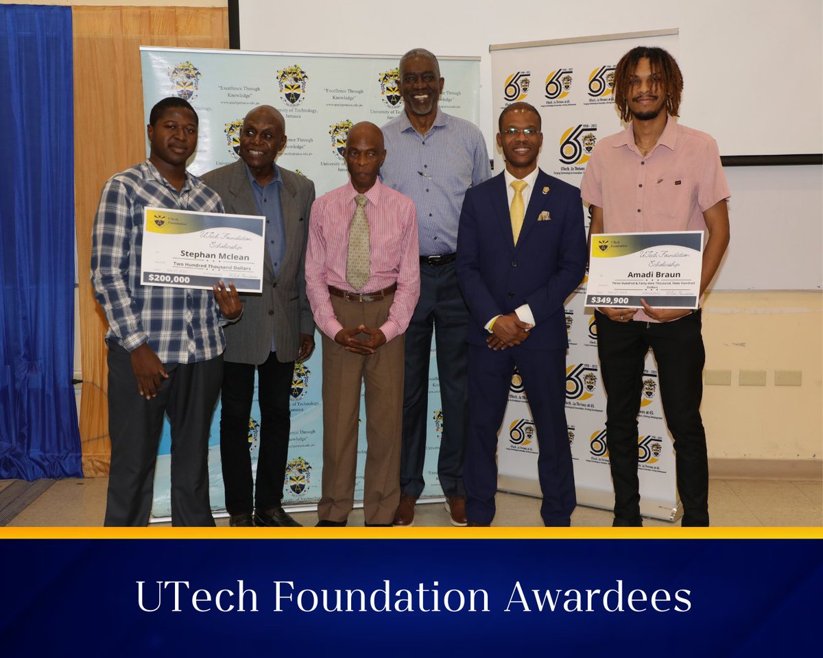 UTechJamaica's tweet photo. Congratulations to our shining Knights who were recently awarded with Scholarships by the UTech Foundation. Your hard work and dedication have paid off!
#UTechKnights
#Scholarship
#UTechFoundation https://t.co/PvMoh2bfic