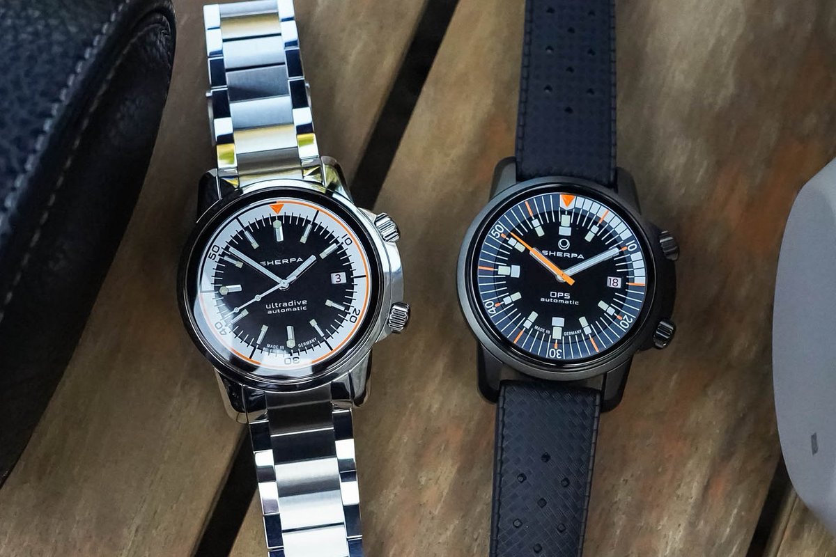 MONOCHROMEwatch's tweet photo. Genuine compressors from Sherpa! 🤿
Many modern dive watches adopt the double-crown aesthetics of a compressor, but only very few of them actually are real compressors. These two truly are.
https://t.co/0mqoQntaVk
#sherpawatches #compressorwatch https://t.co/3uOYEjY50P