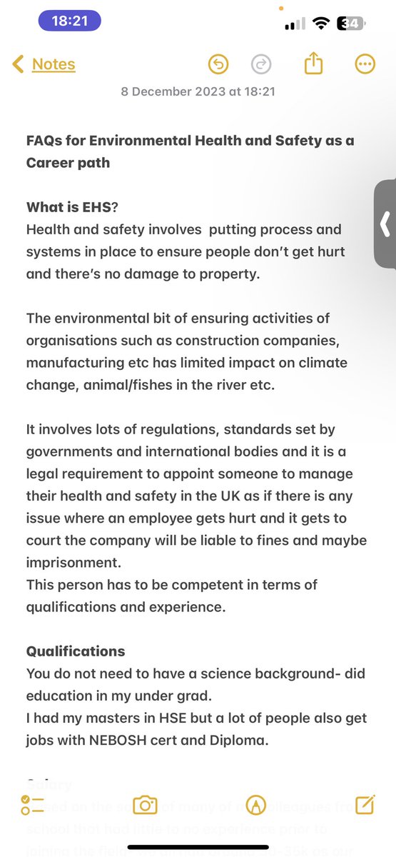 _plexy's tweet photo. Here’s the thread I promised about transitioning/knowing about Environmental Health and Safety. https://t.co/AF2xMIpRKo