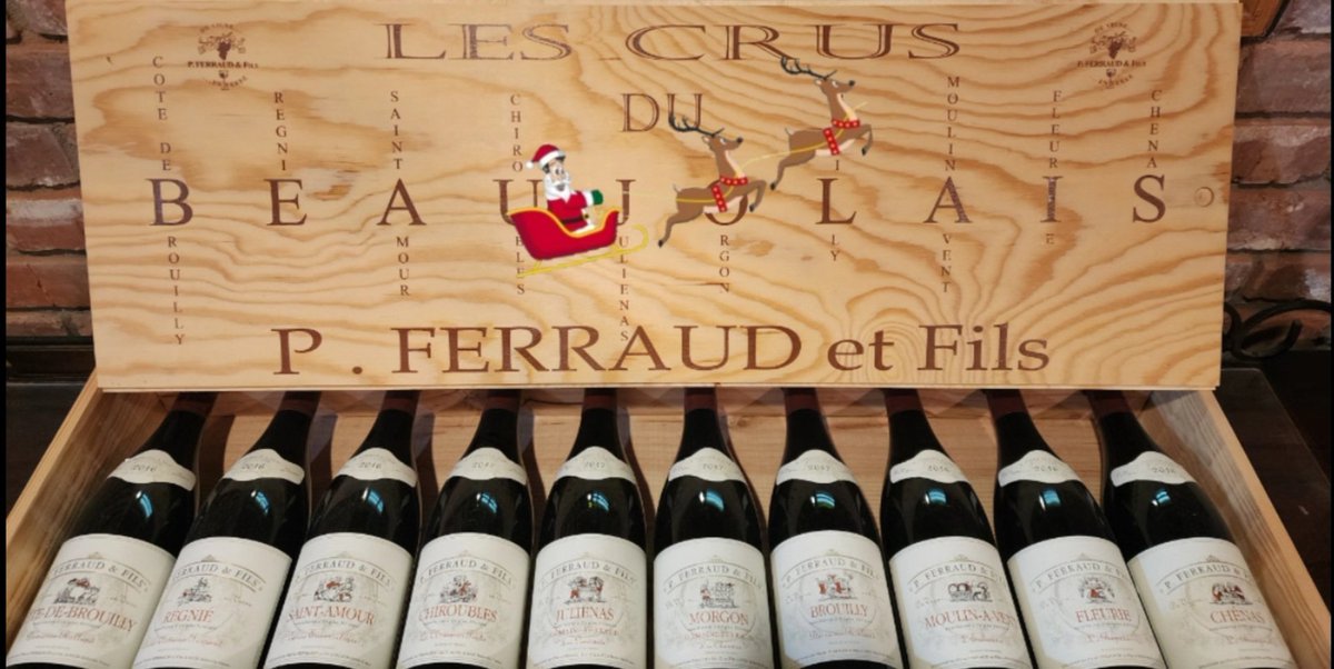 TheWineCellarAB's tweet photo. You know ... Cote-de-Brouilly, & Régnié, & Saint-Amour, & Chiroubles, & Juliénas, & Morgon, & Brouilly, & Moulin-à-Vent, & Fleurie, & Chénas.The 10 Crus du Beaujolais - the perfect gift 🎁
#christmasshopping #perfectlypackaged #beaujolais https://t.co/TobDmJ07ag