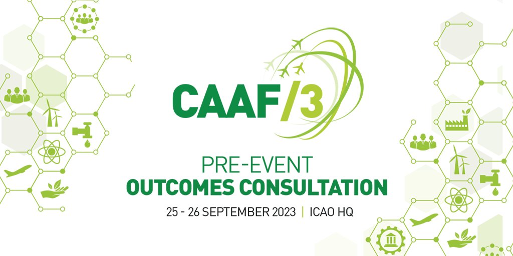 Are you interested in the work leading up to this very significant milestone for aviation sustainability? Watch the ICAO pre-CAAF/3 Outcomes Consultation on demand on ICAO TV and gain insights on ICAO's 2050 vision.

bit.ly/41lHmqD
#SAF #SustainableAviation 🌳