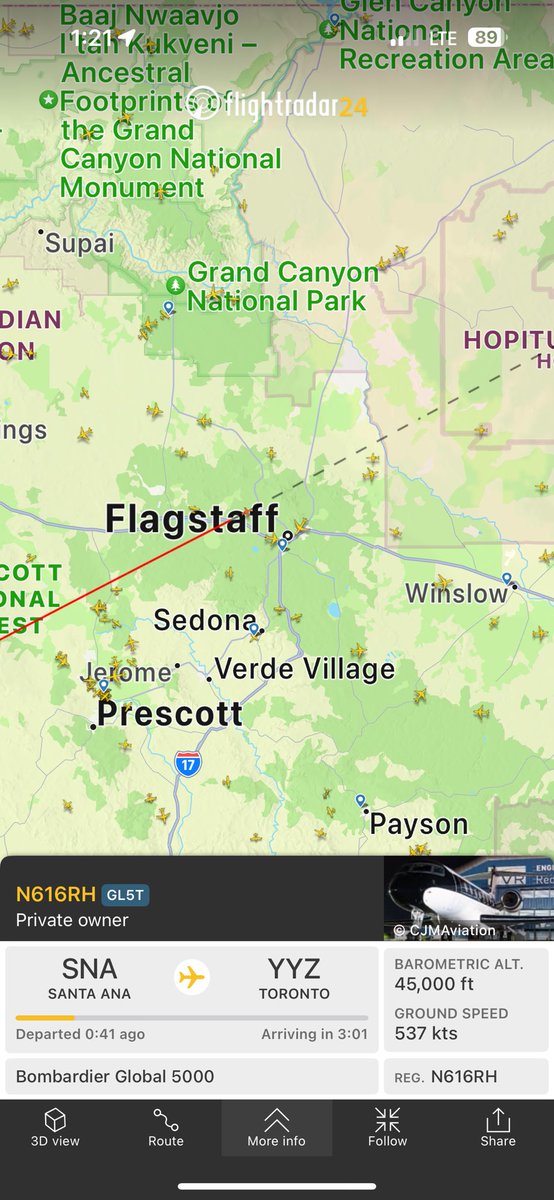 mihow's tweet photo. Possibly one #ShoheiOhtani flying to #toronto to sign with the #bluejays. Most tracked flight. Gotta love baseball nerds. :] (And us flight trackers.) https://t.co/nylTDu942z