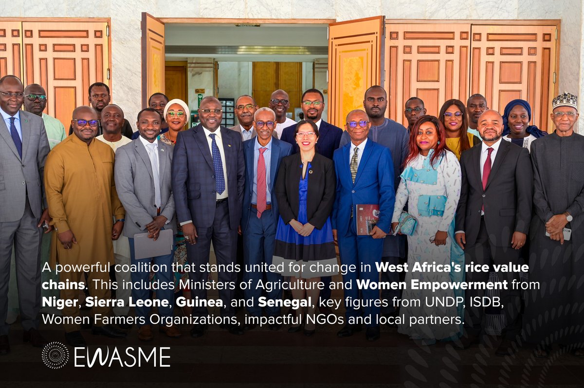 Thanks to all who contributed to #EmpoweringWomen, boosting #FoodSecurity, and fortifying local #RiceValueChains in Guinea, Niger, Senegal, and Sierra Leone🙌 
With <a href="/isdb_group/">IsDB Group</a> and #WeFi, the launch of #EWASME marks the start of an impactful journey. 🌍