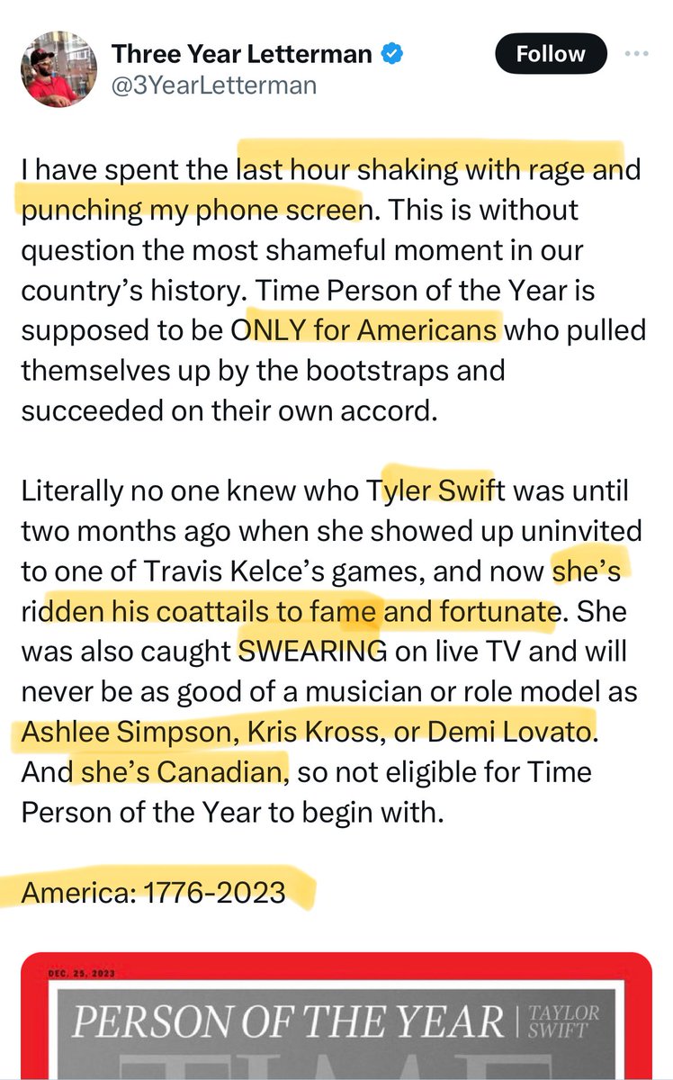 I am literally BEGGING swifties to work on their media literacy. This is SO CLEARLY satire and yet I have seen SO MANY take it seriously 🤦🏼‍♀️