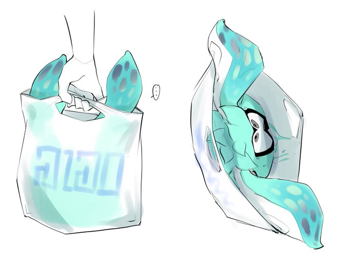 「1boy plastic bag」 illustration images(Latest)