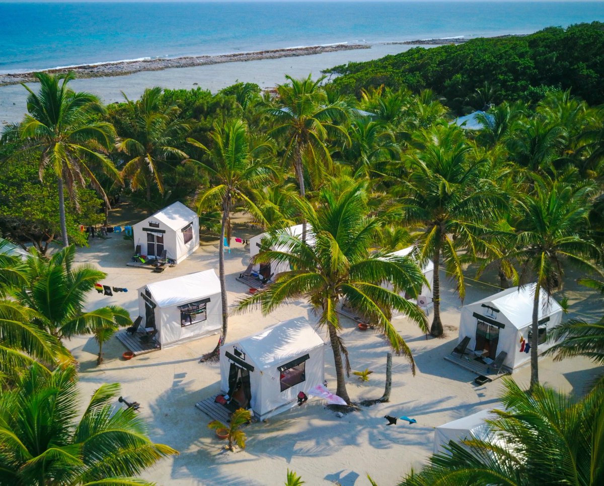 AtlasTravelLAT's tweet photo. ⛺️ Belize island glamping with @IslandExp
Island Expeditions' two island basecamps are tropical perfect and the ideal location to be active all day while being beachside and wilderness comfortable all night.

https://t.co/ZXu8prHBKA

#atlasadventuretravel #islandexpeditions https://t.co/QplV1BeiPR