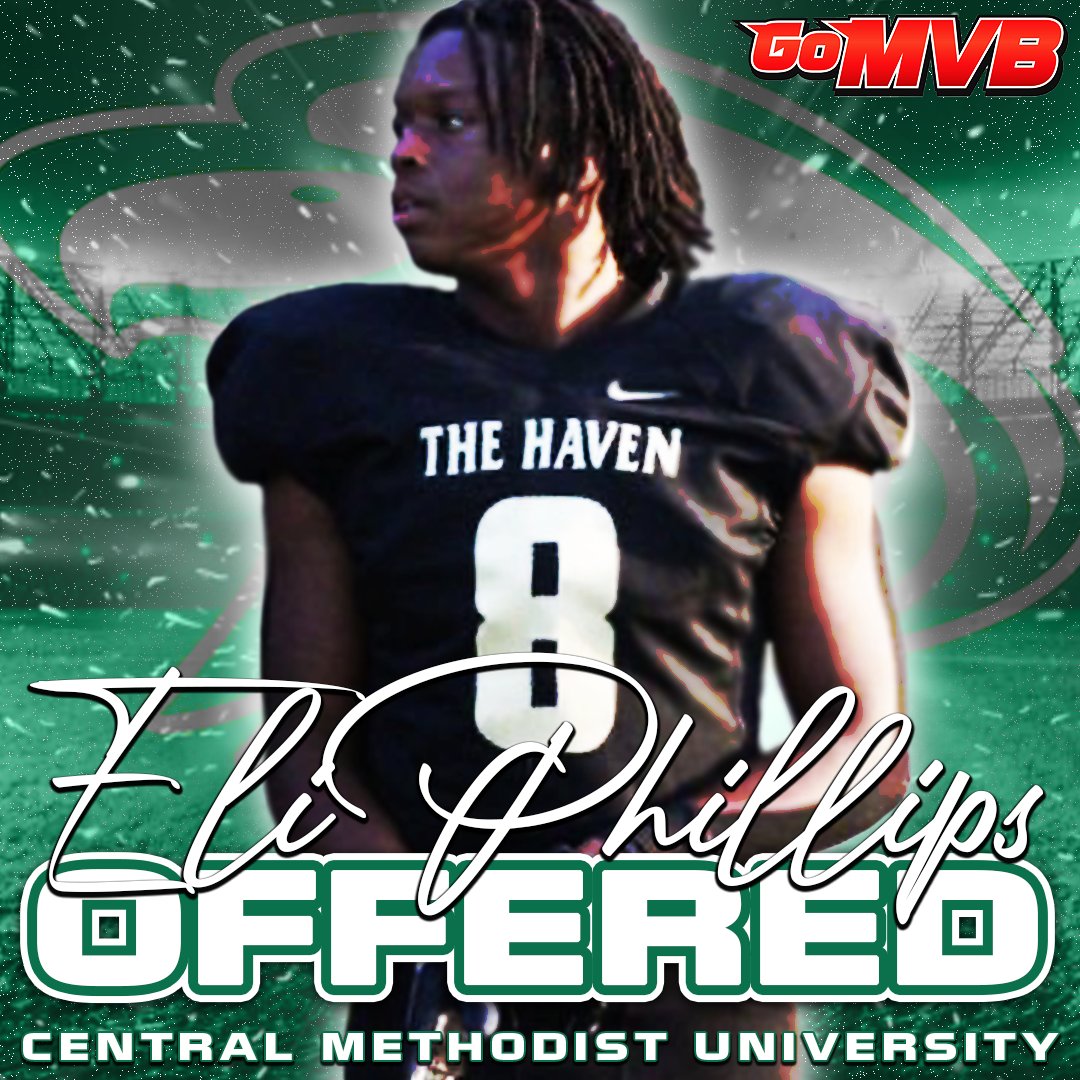 GoMVB's tweet photo. It's Official! Eli Phillips has received an official offer from Central Methodist University!
'24 RB/HB
Whitehaven HS, TN
More Info: https://t.co/Egsn9og4kj
Follow: @3liphillips

#gomvb #athlete #offer #hsfootball https://t.co/P6651pvPCs