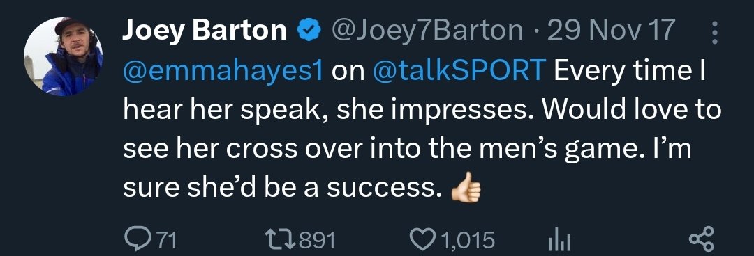 <a href="/Joey7Barton/">Joey Barton 🇬🇧</a> How come your mind changed? You need publicity so bad?