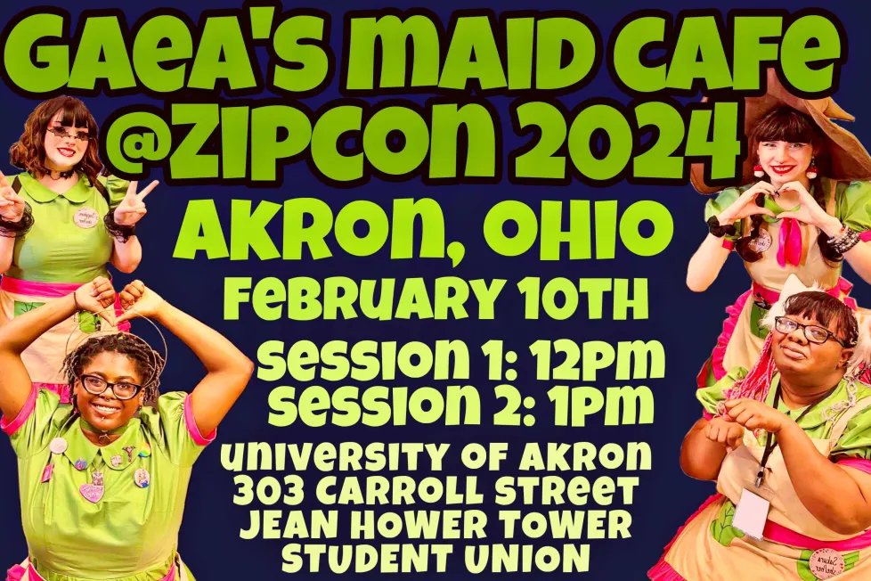 zipcon_official's tweet photo. Hello Yall! The Maid Cafe will be here at Zipcon 2024! First come, first served! (No reservations) Have a great time and enjoy some fun activities! Thanks! https://t.co/WfWAAbOZmF