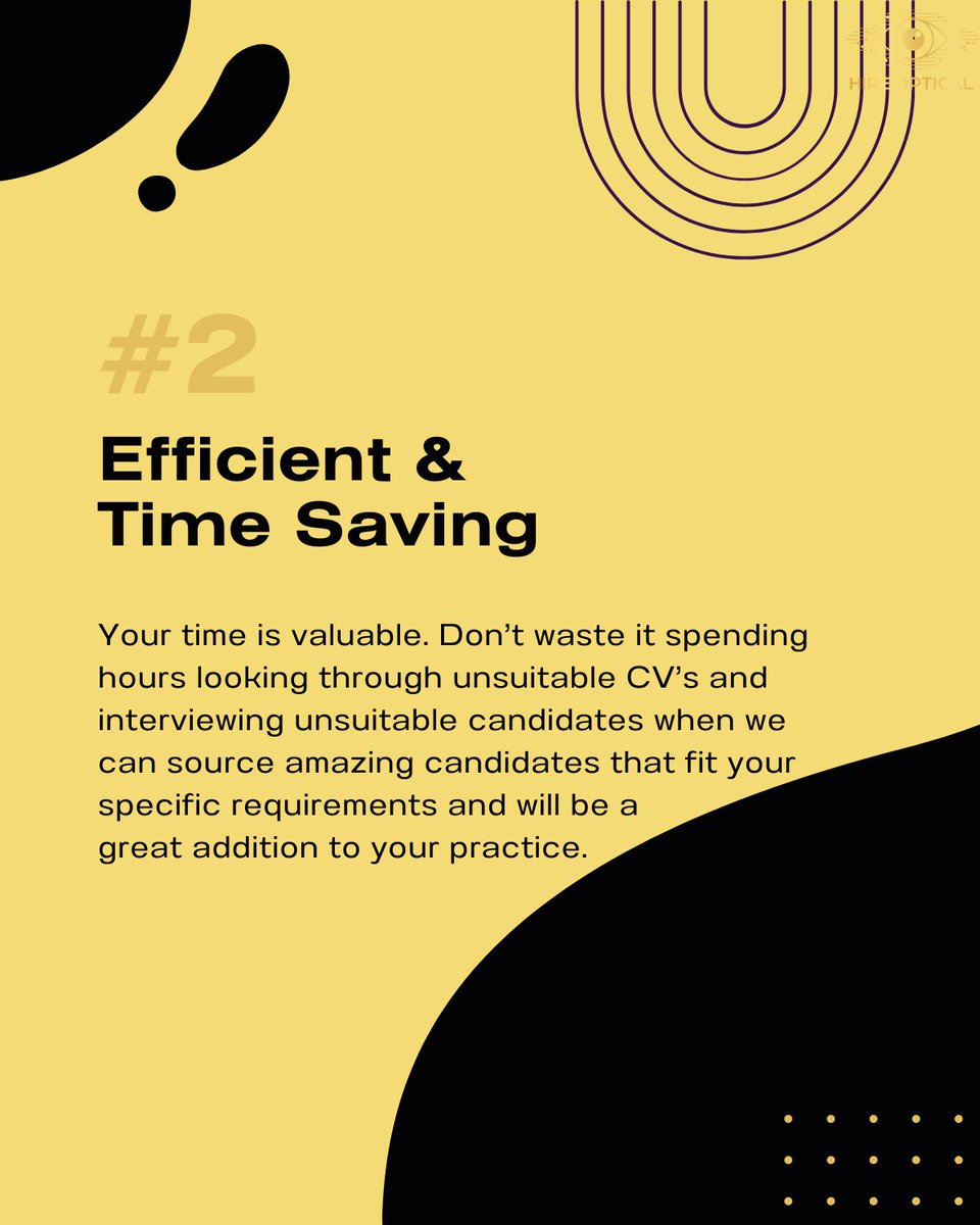 Looking to expand your optical team?

Finding the right people for your practice is tough.

Especially when you're short on time or don't have a large network to reach out to.

That’s where we step in.