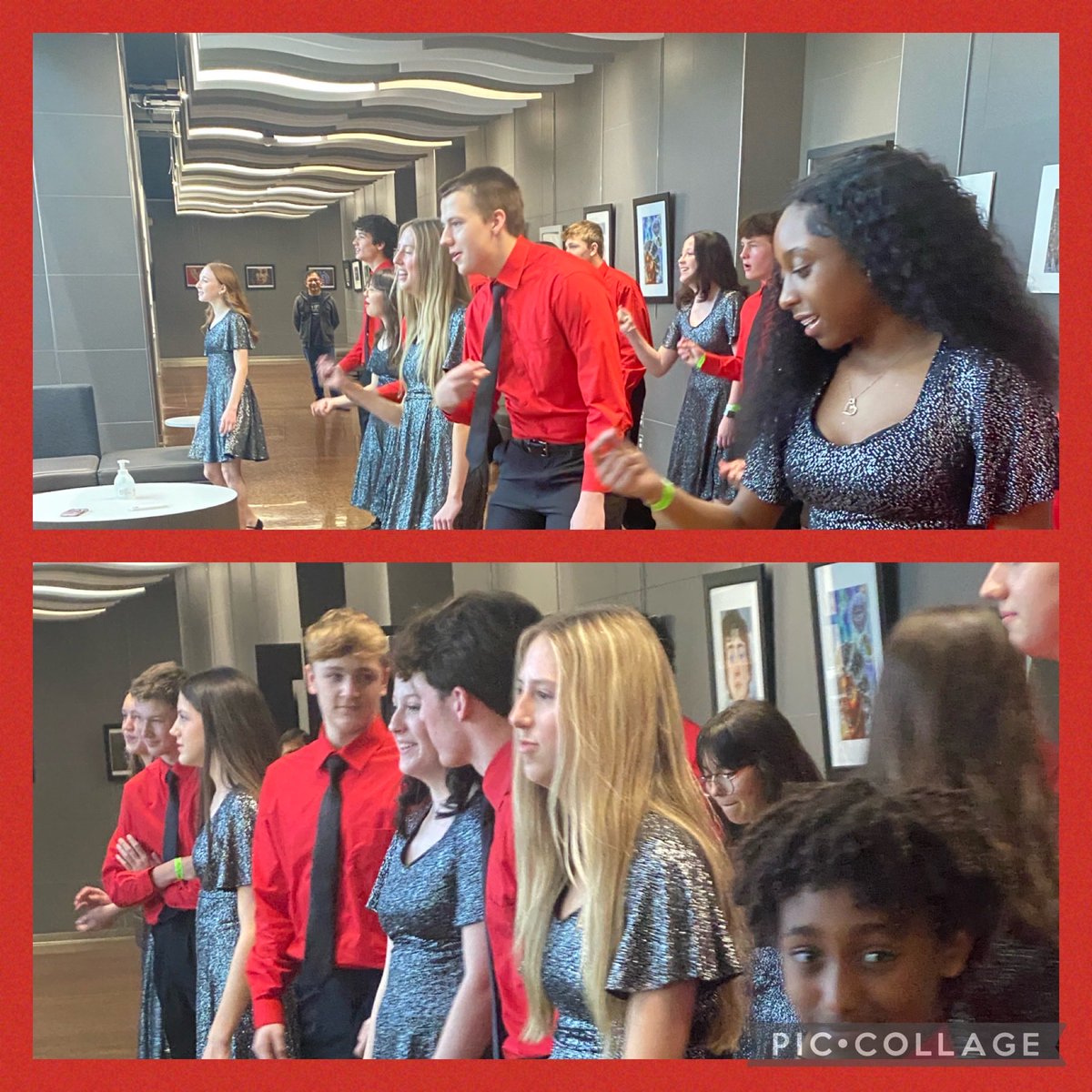 Went to the ROC to print shop and left with a song in my ❤️thanks to these ⁦@LakeHighlandsHS⁩ Center Stage singers. #Risdbelieves ⁦@pdillonrisd⁩