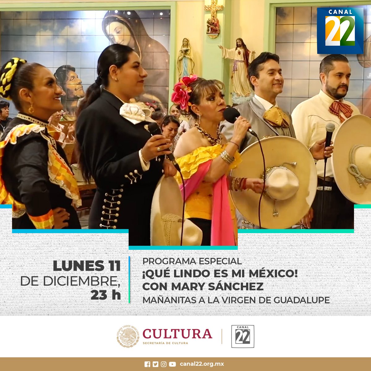 Canal22's tweet image. Disfruta de la programación del día de hoy📺:
🎙️#30De22ProduccionesDestacadas | “Ópera prima, Las voces del Bicentenario” 
🕟18:00 h

🏳️‍🌈#Transcultura
🕟21:30 h

🎻#EstoEsÓpera
🕟22:00 h

🎼🎉#QueLindoEsMiMéxico con Mary Sánchez
🕟23:00 h