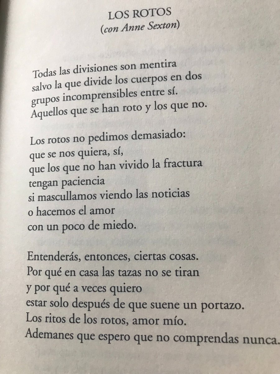 Los ritos de los rotos.
Ben Clark