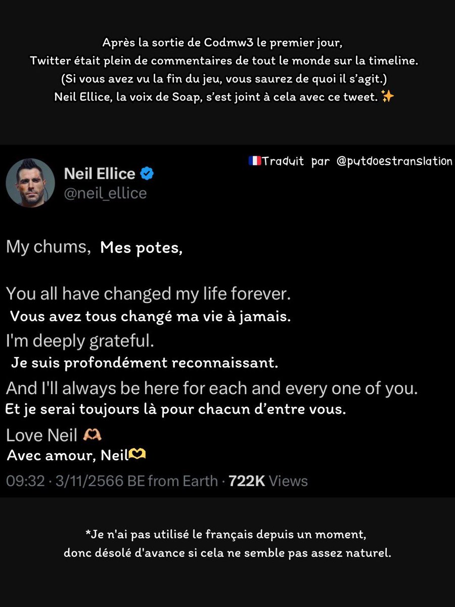 Anonyme151's tweet photo. Posting here before posting on TikTok แปลไม่นาน แต่กว่าจะวางครบเหนื่อย ชห🤣
#neilellice #neil_ellice #johnsoapmactavish #soapmactavish #CallofDuty #codmw3 #hunterd90 #คอลออฟดิวตี้ #แปล #codth #callofdutythailand #albagubràth https://t.co/aa99f8KyMs