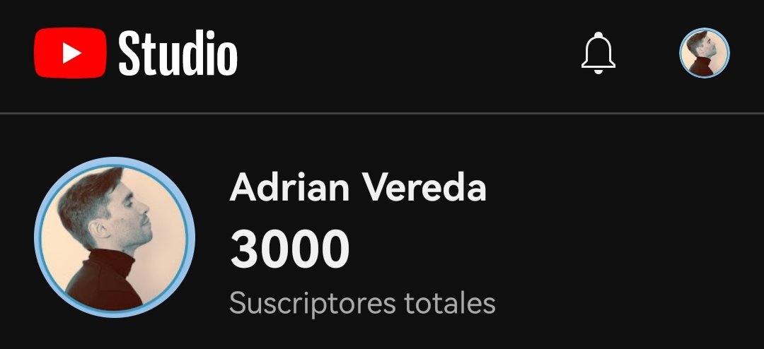 adrivereda's tweet image. Cifra redonda!
⭐💯

3000 suscriptores en Youtube, y subiendo 👏✅

Algo estaré haciendo bien...
Habrá que seguir!

#YouTube